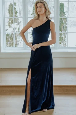 Baltic Born Tatiana Velvet One Shoulder Maxi Dress |