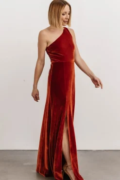 Baltic Born Tatiana Velvet One Shoulder Maxi Dress |