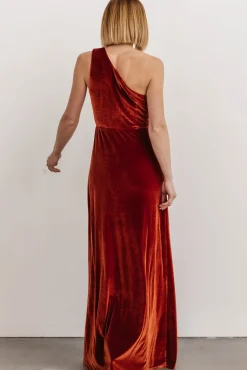 Baltic Born Tatiana Velvet One Shoulder Maxi Dress |