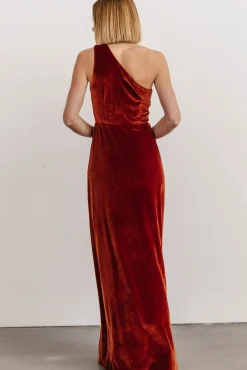 Baltic Born Tatiana Velvet One Shoulder Maxi Dress |