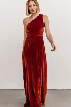 Baltic Born Tatiana Velvet One Shoulder Maxi Dress |