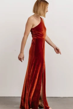 Baltic Born Tatiana Velvet One Shoulder Maxi Dress |