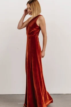 Baltic Born Tatiana Velvet One Shoulder Maxi Dress |