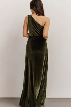 Baltic Born Tatiana Velvet One Shoulder Maxi Dress |