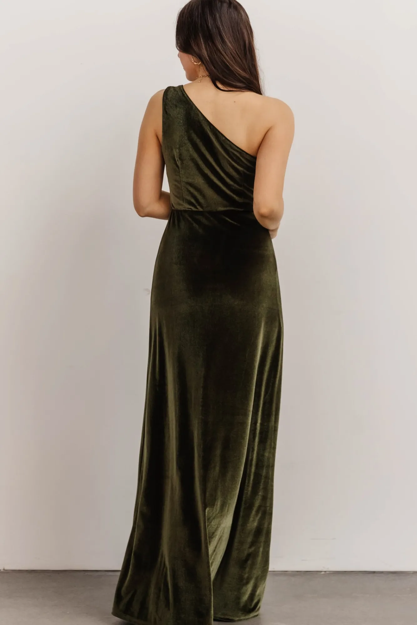 Baltic Born Tatiana Velvet One Shoulder Maxi Dress |