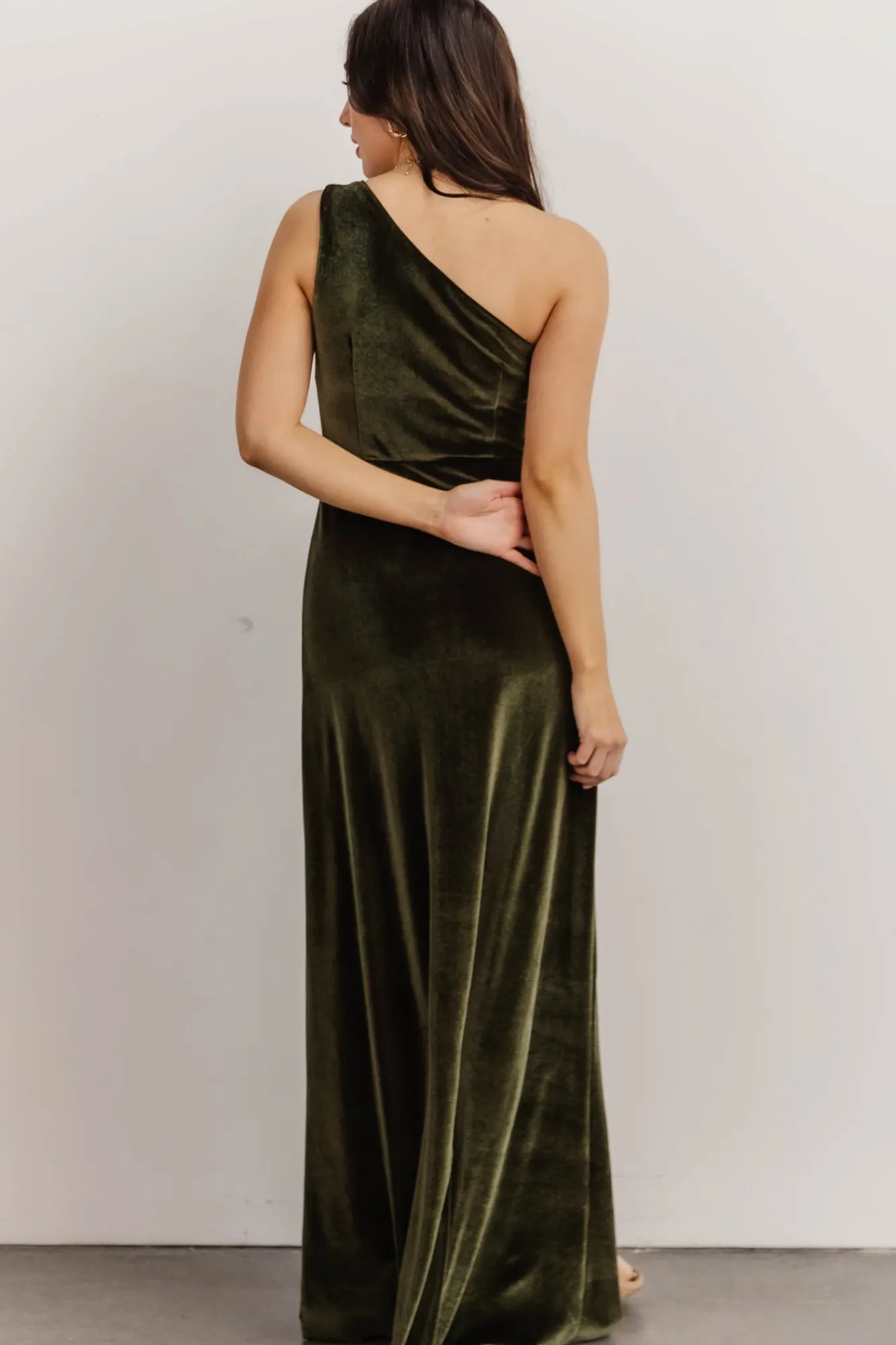 Baltic Born Tatiana Velvet One Shoulder Maxi Dress |