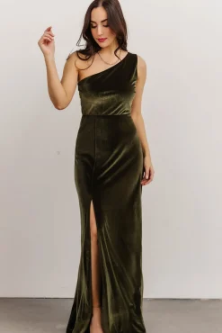 Baltic Born Tatiana Velvet One Shoulder Maxi Dress |