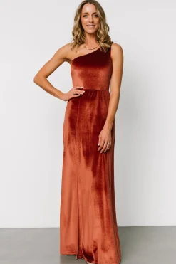 Baltic Born Tatiana Velvet One Shoulder Maxi Dress |