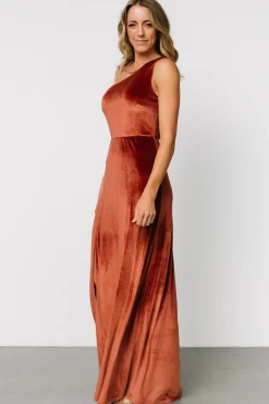 Baltic Born Tatiana Velvet One Shoulder Maxi Dress |