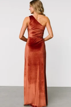 Baltic Born Tatiana Velvet One Shoulder Maxi Dress |