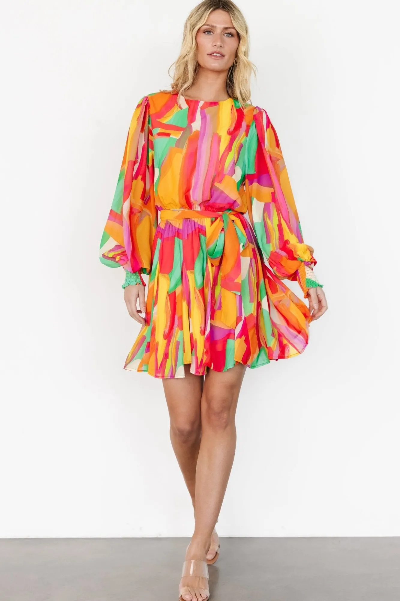 Baltic Born Tavana Short Dress | Multi Print