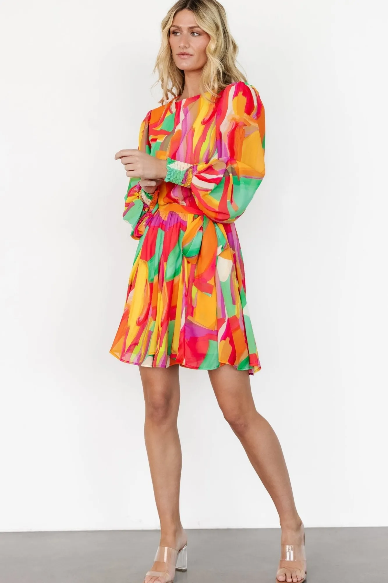 Baltic Born Tavana Short Dress | Multi Print