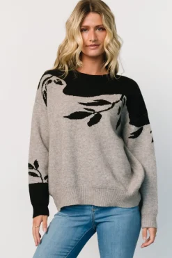Baltic Born Teresa Sweater | Gray + Black