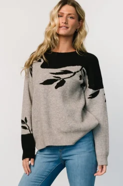 Baltic Born Teresa Sweater | Gray + Black
