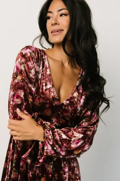 Baltic Born Teri Velvet Short Dress | Auburn Multi