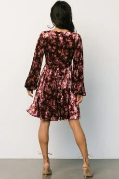 Baltic Born Teri Velvet Short Dress | Auburn Multi