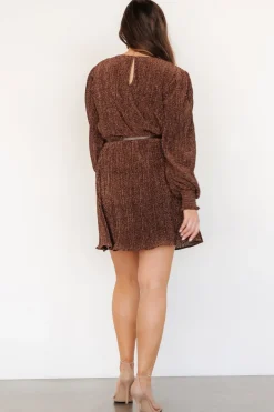 Baltic Born Tiandra Short Dress | Bronze Shimmer