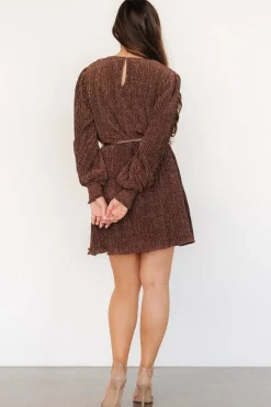 Baltic Born Tiandra Short Dress | Bronze Shimmer