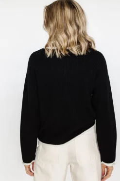 Baltic Born Tiffany Knit Sweater | Black + Off White