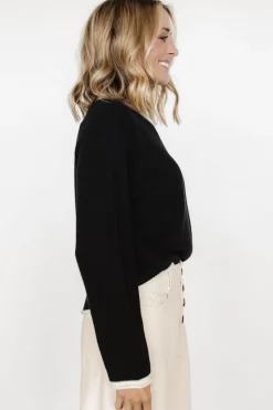 Baltic Born Tiffany Knit Sweater | Black + Off White
