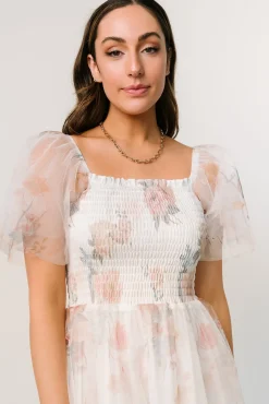 Baltic Born Tivoli Tulle Short Dress | White Multi