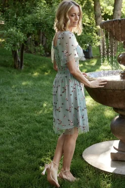 Baltic Born Tivoli Tulle Short Dress | Sage + Pink