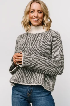 Baltic Born Trisha Knit Sweater | Ivory Stripe
