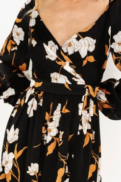Baltic Born Tristan Maxi Dress | Black Floral