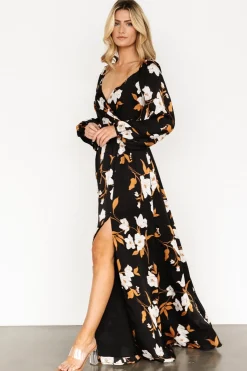 Baltic Born Tristan Maxi Dress | Black Floral