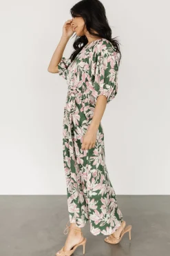 Baltic Born Tucson Midi Dress | Green + Pink