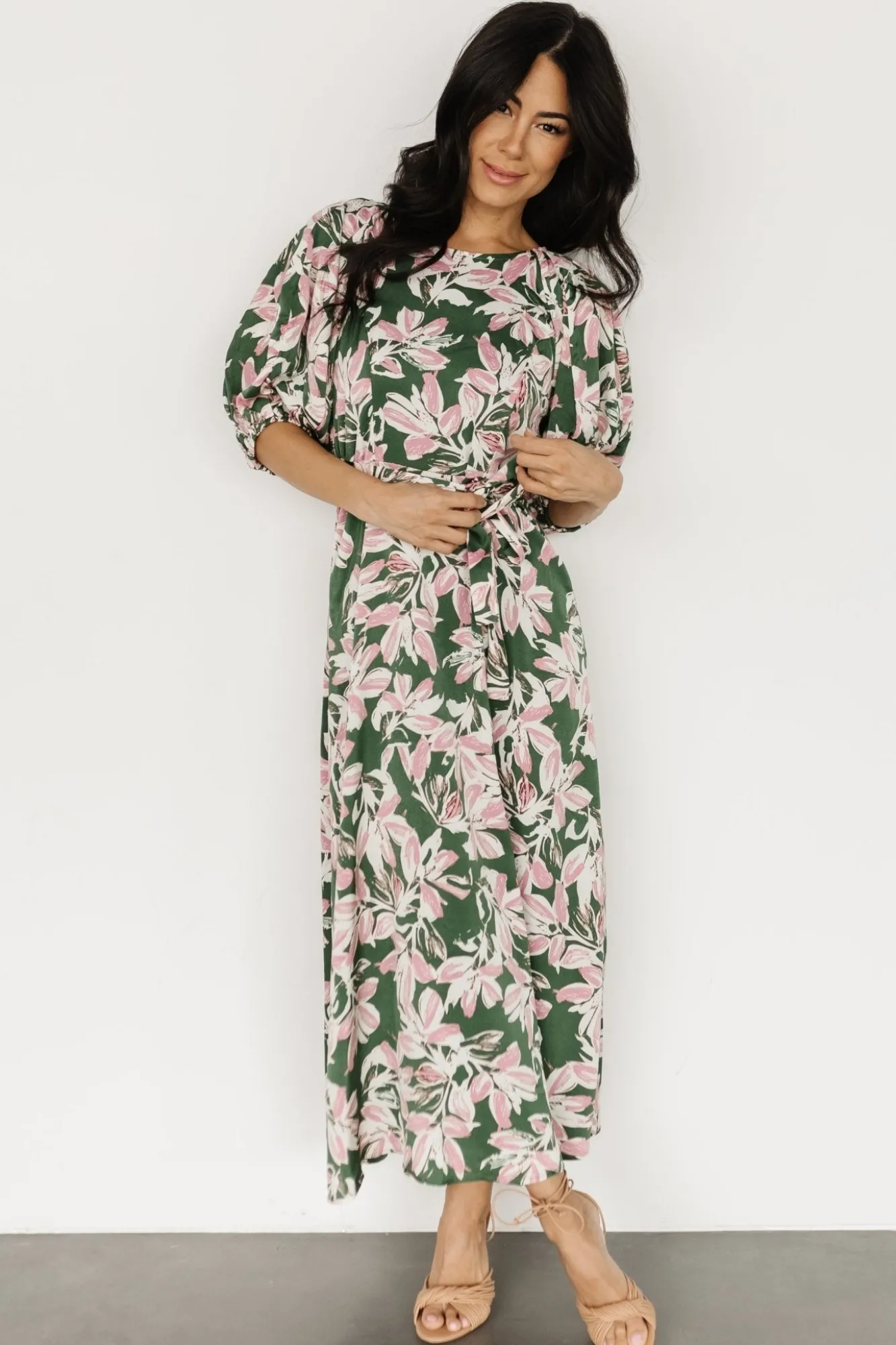 Baltic Born Tucson Midi Dress | Green + Pink