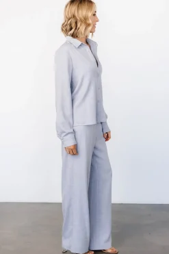 Baltic Born Tuscany Button Top | Blue Gray
