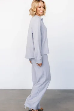 Baltic Born Tuscany Button Top | Blue Gray