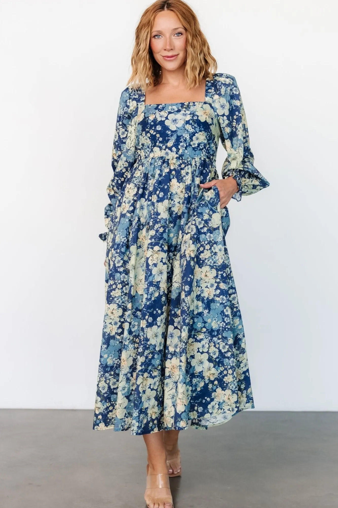 Baltic Born Twyla Dress | Blue + Cream Floral