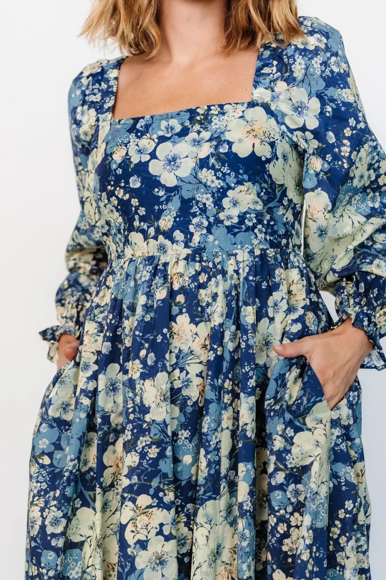 Baltic Born Twyla Dress | Blue + Cream Floral