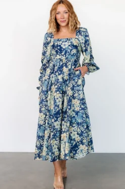 Baltic Born Twyla Dress | Blue + Cream Floral