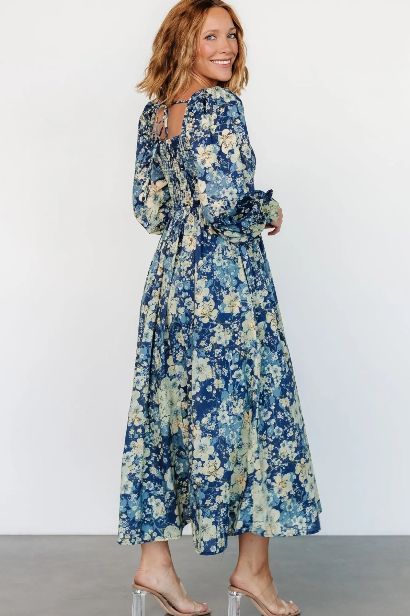 Baltic Born Twyla Dress | Blue + Cream Floral