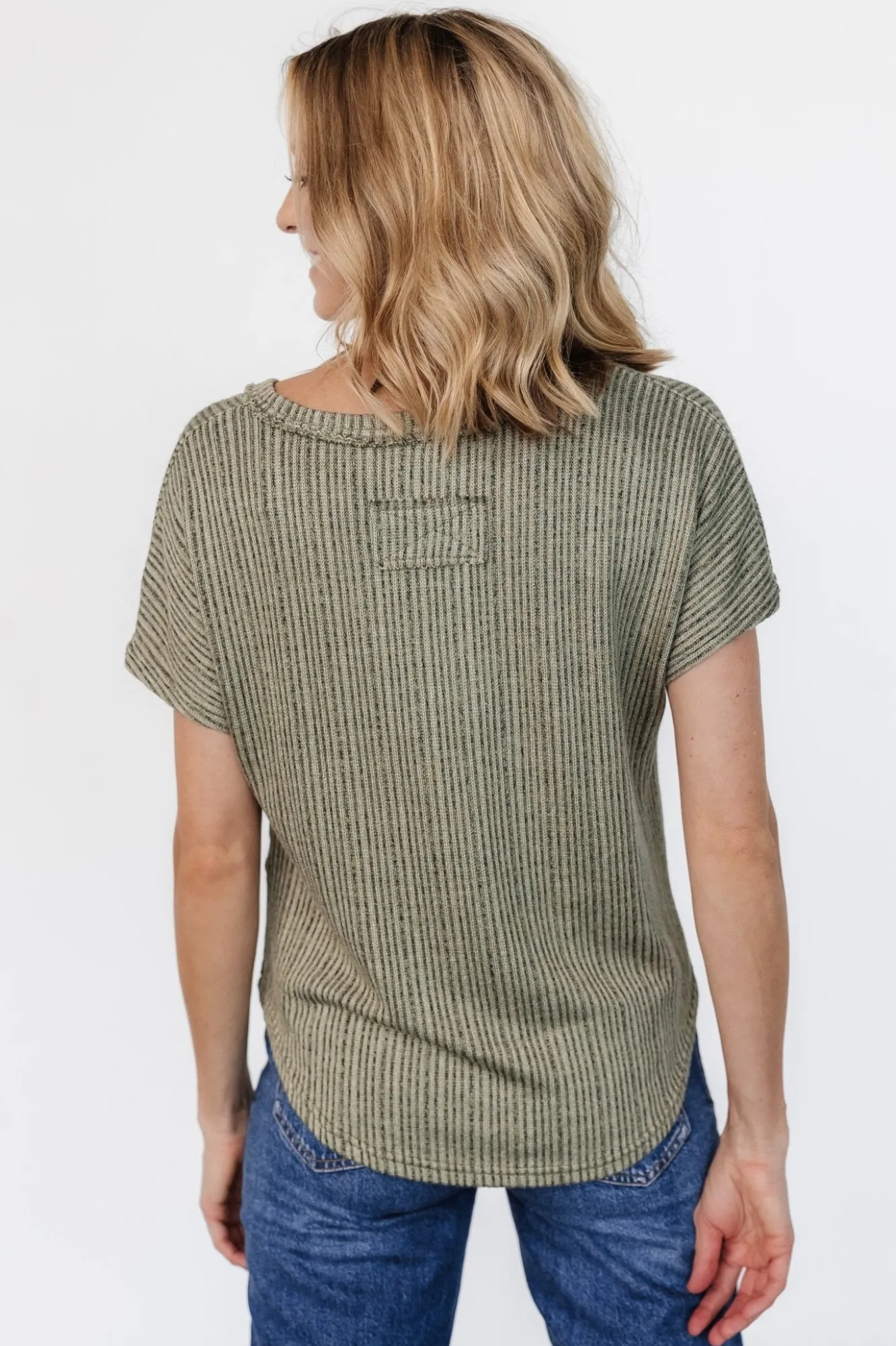 Baltic Born Tylee Knit Top | Dusty Olive