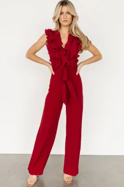 Baltic Born Tyra Ruffle Tank Jumpsuit |