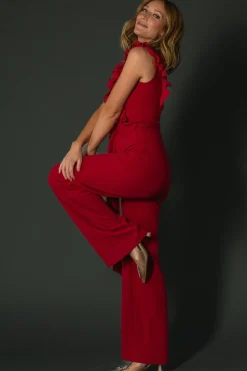 Baltic Born Tyra Ruffle Tank Jumpsuit |