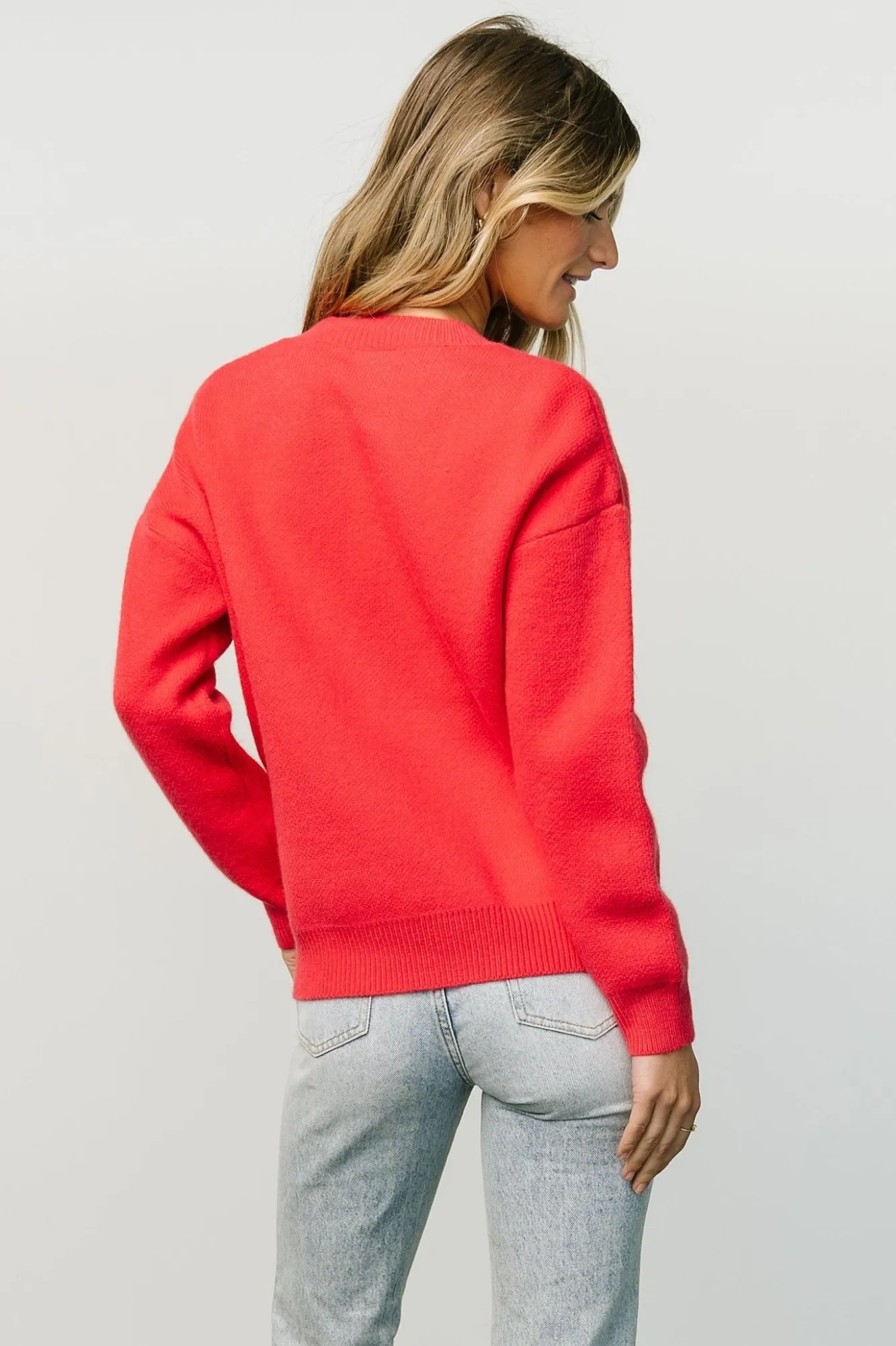 Baltic Born Tyson Knit Sweater | Cherry Red