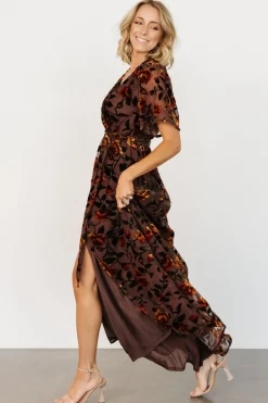 Baltic Born Uma Velvet Maxi Dress | Clove + Amber Floral