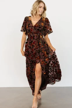 Baltic Born Uma Velvet Maxi Dress | Clove + Amber Floral