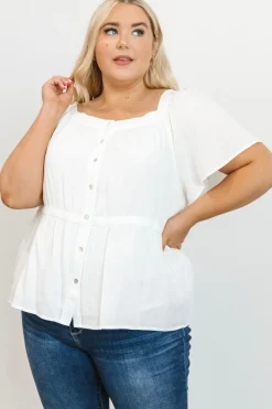 Baltic Born Unity Button Up Top | Off White