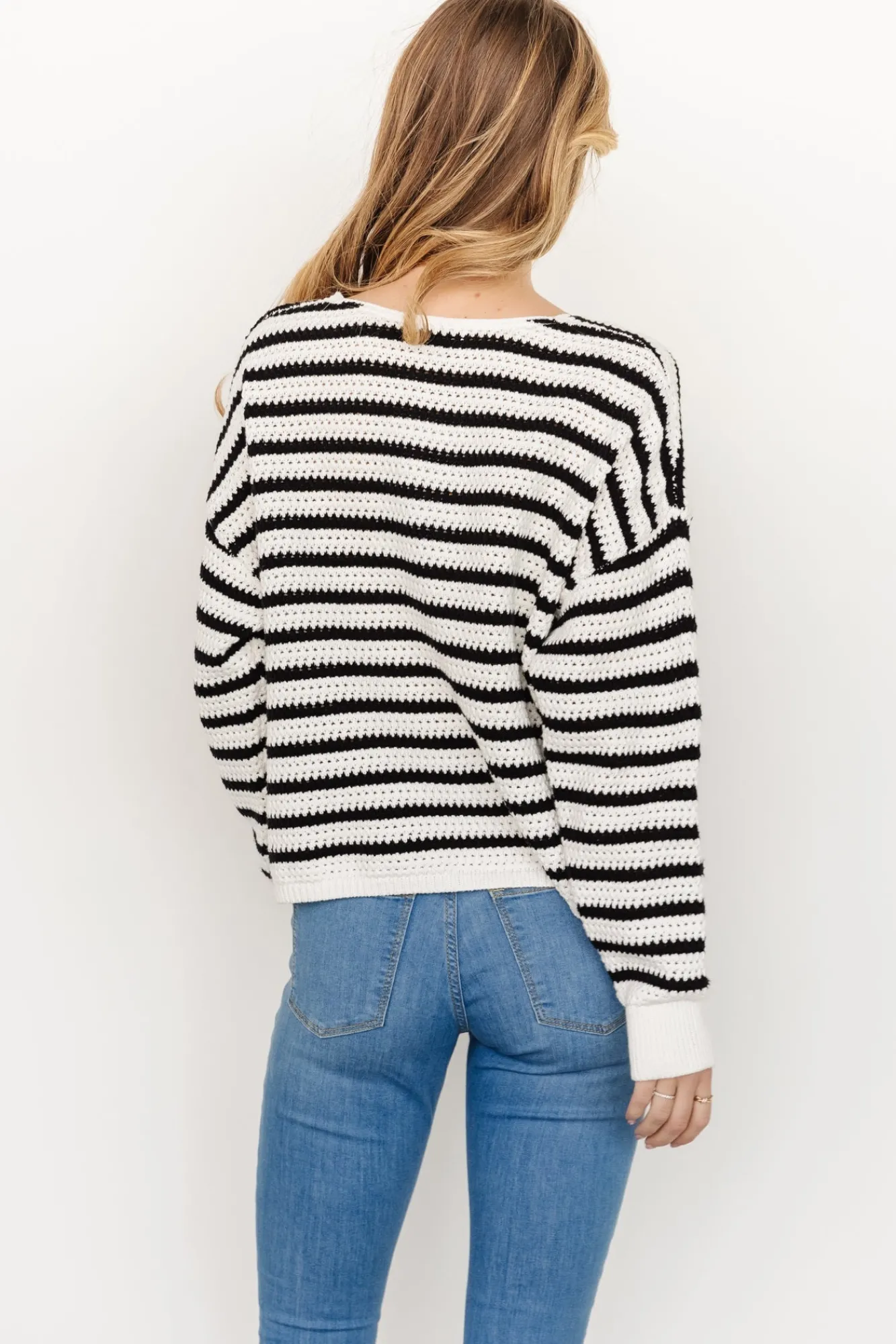 Baltic Born Valeria Knit Sweater | Black + Ivory