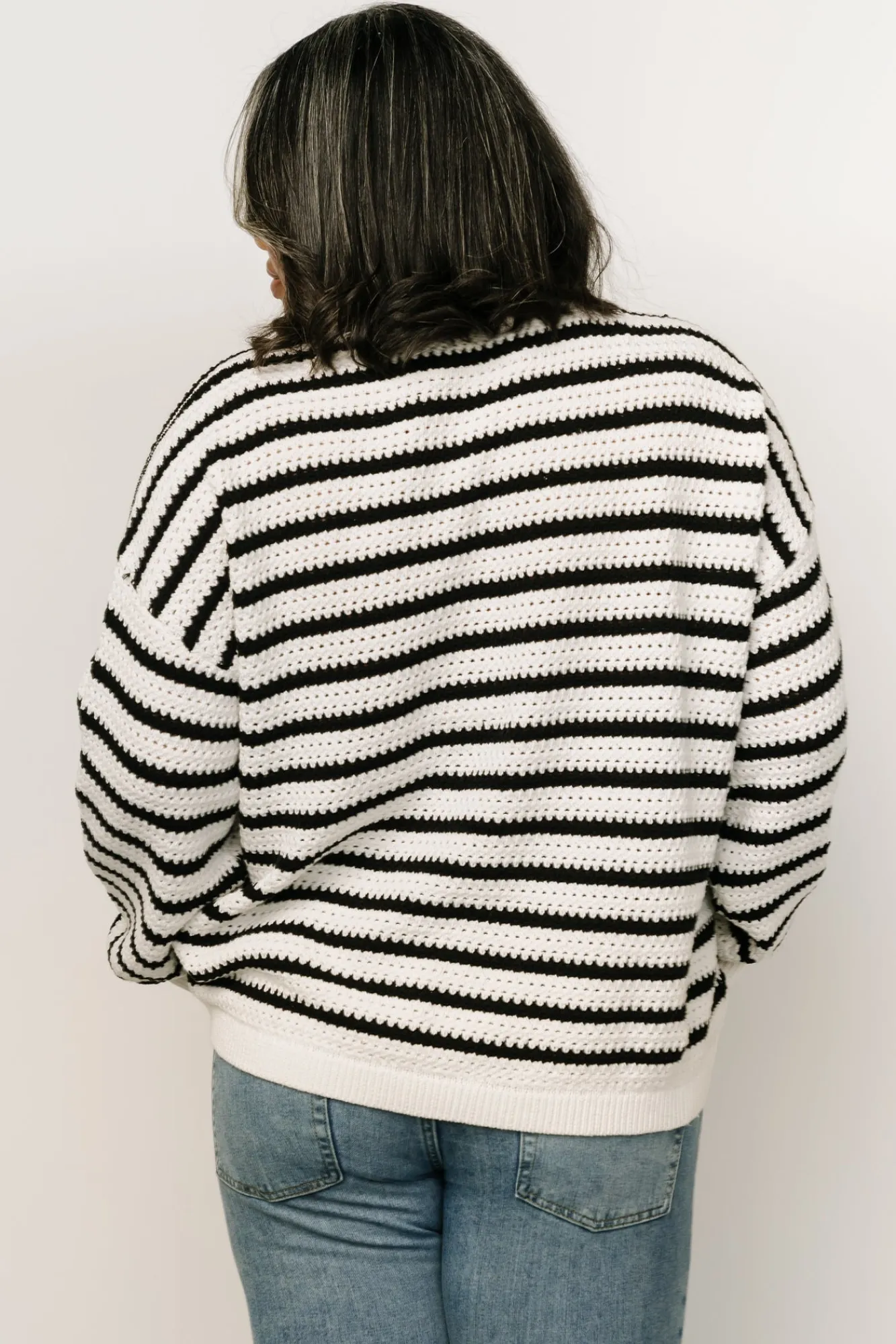 Baltic Born Valeria Knit Sweater | Black + Ivory
