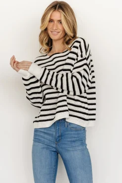 Baltic Born Valeria Knit Sweater | Black + Ivory