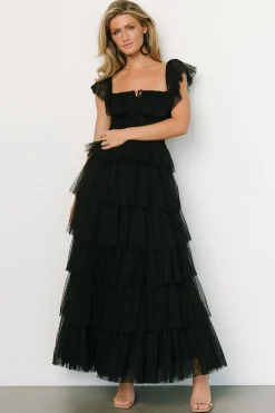 Baltic Born Valora Swiss Dot Tulle Maxi Dress |