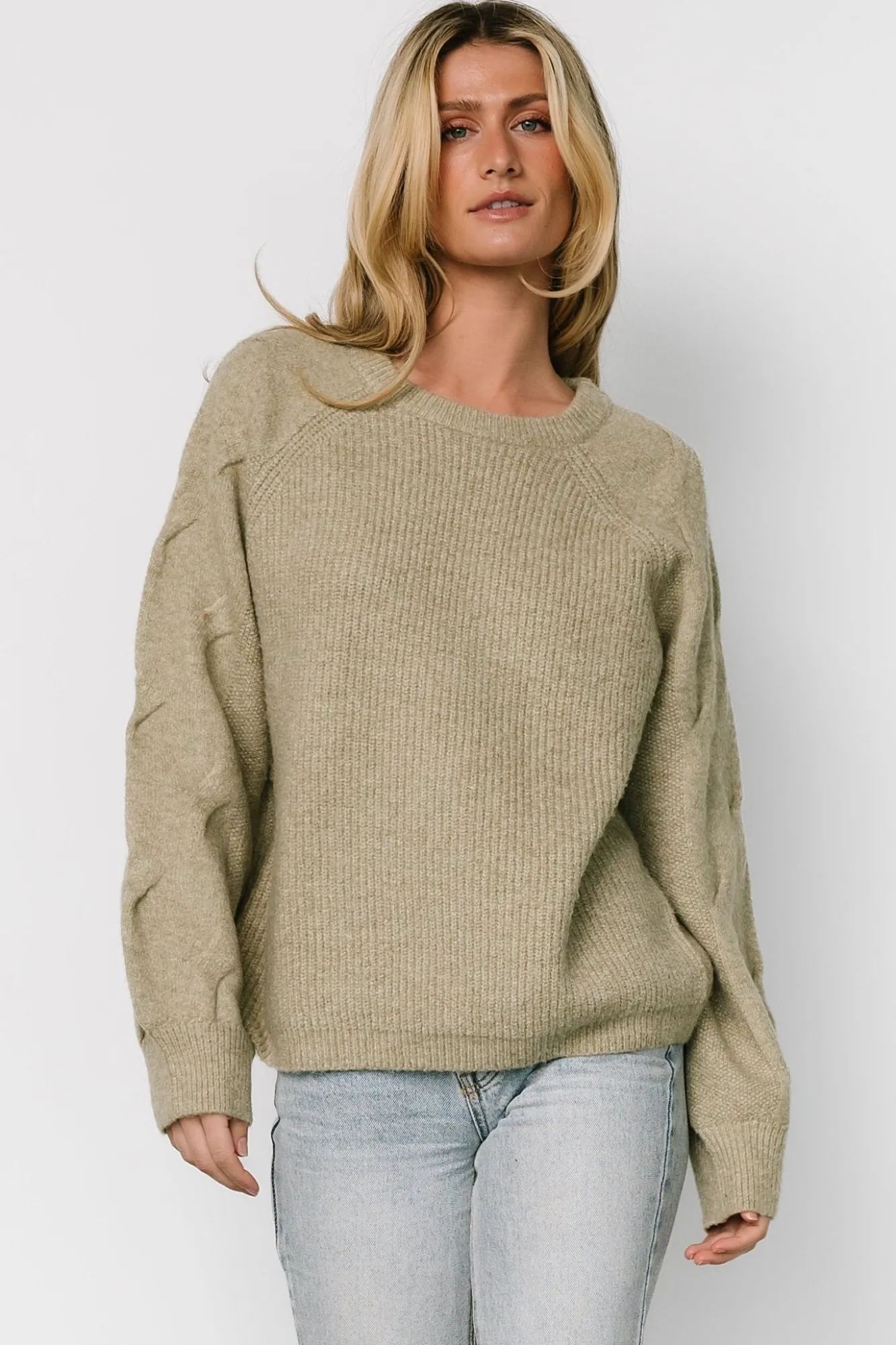 Baltic Born Vancouver Sweater | Light Olive