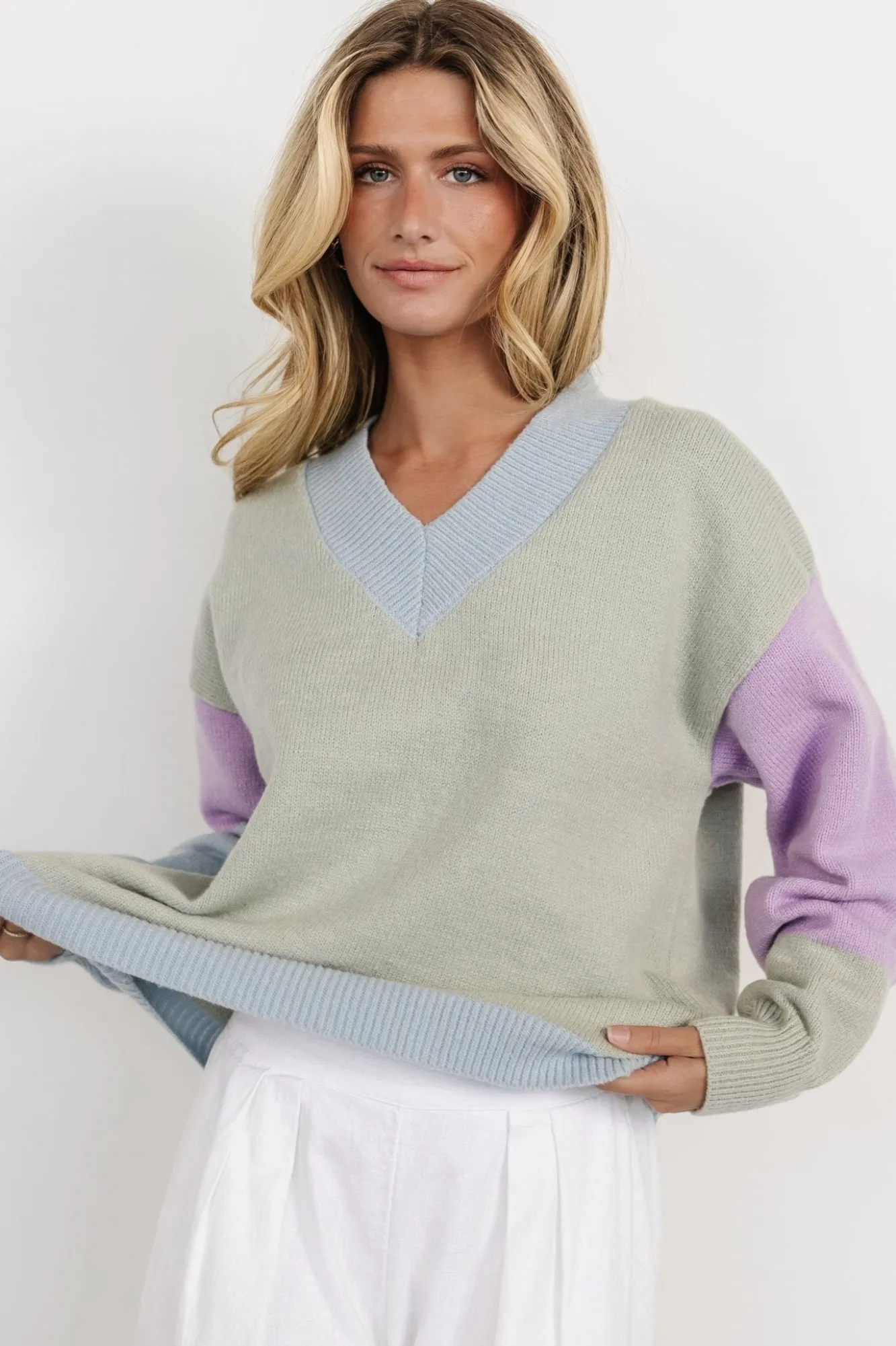 Baltic Born Varsity Color Block Sweater |